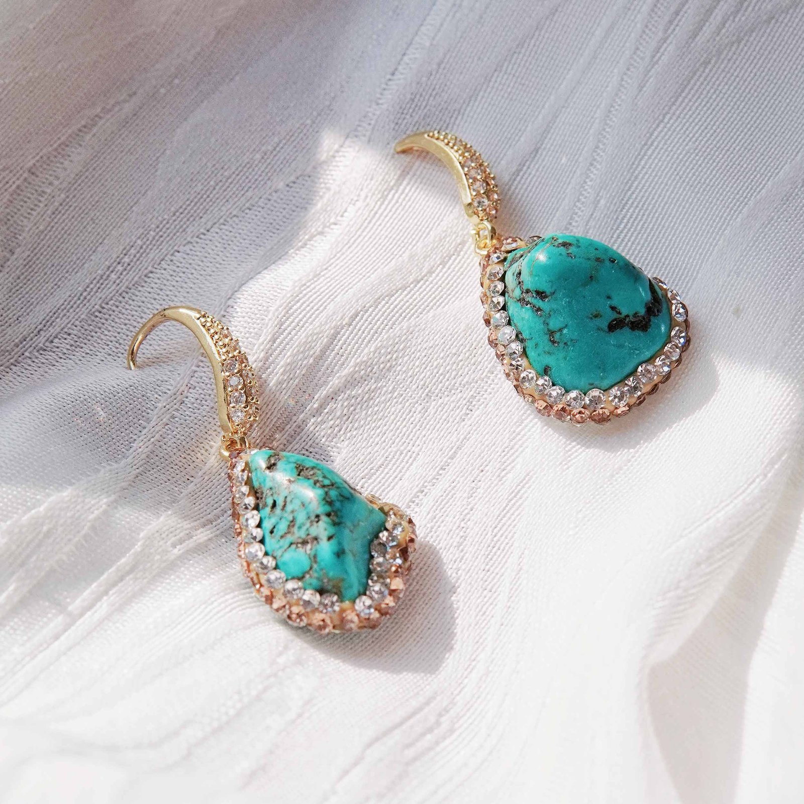 Embrace Love & Happiness · Heart Chakra Natural Raw Turquoise Energy Jewelry – 7 Chakras Series